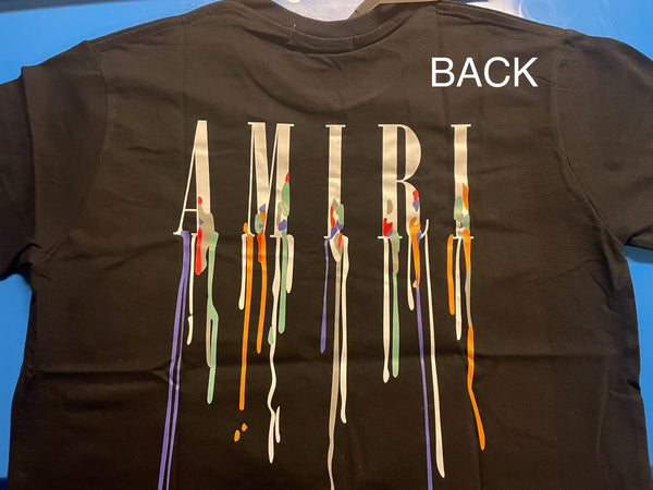 Amiri Paint Drip Am Logo T-Shirt